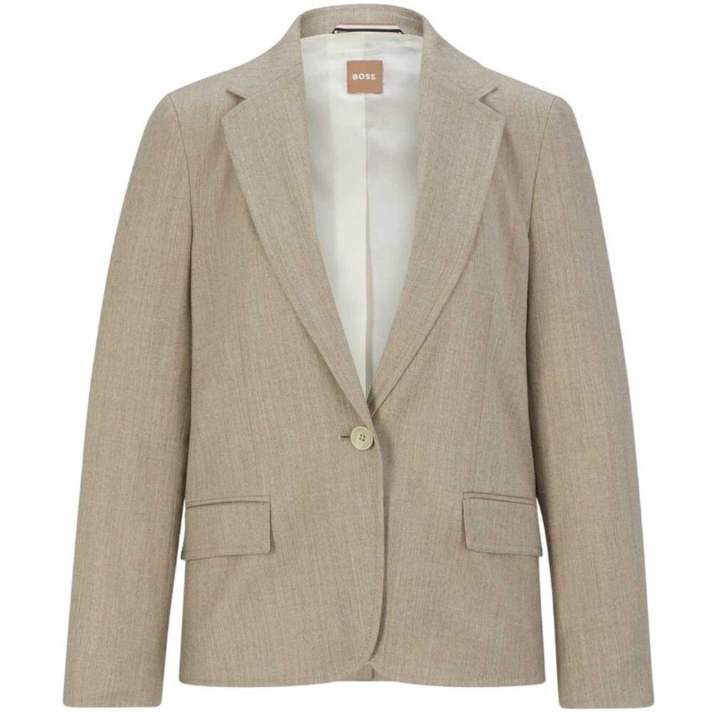 Boss Womens/Ladies Notch Neck Suit Jacket / White